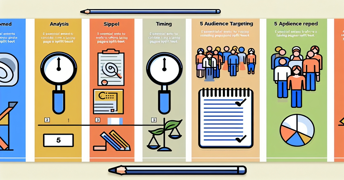 5 Essential Elements to Consider Before Running Your Landing Page Split Test